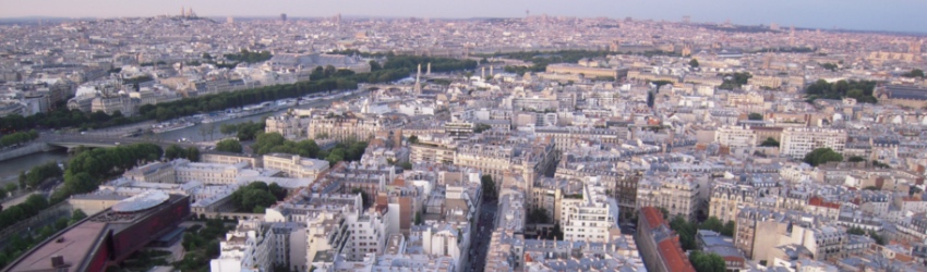 Die Dächer der Stadt Paris.
